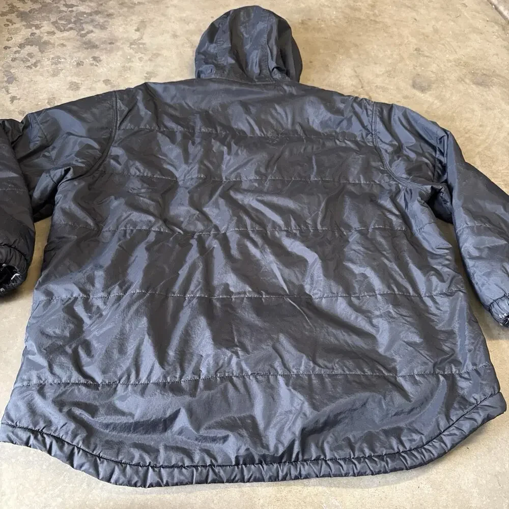 J CREW EXPEDITION DOWN PUFFER JACKET Black Soft Shell‎ Vintage Mens Large Tall